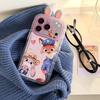 Мультяшный Джуди Ник Полицейская форма Чехол-подставка для iPhone 17/16 Pro Max/15/14