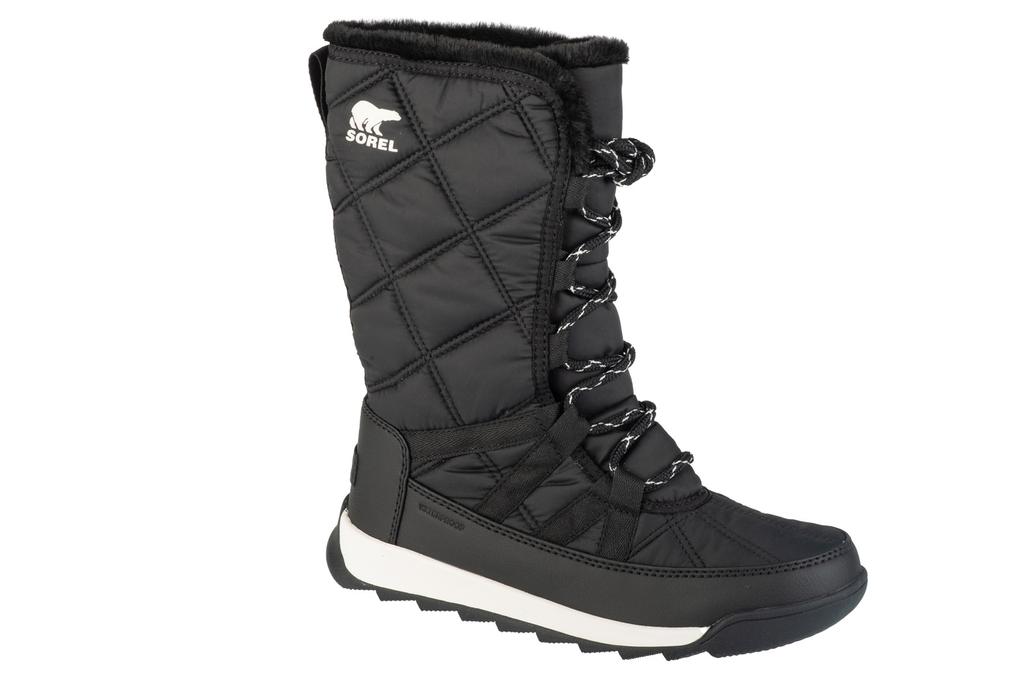 Sorel Whitney II Plus Tall Lace WP, женские черные ботинки