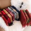 Cashmere Feel Scarf Soft Winter Soft Tartan Plaid Fashion Scottish Check Multi-Color Gift for Women