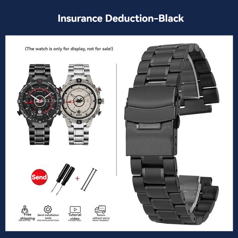 Для часов Timex Серия Tide Ремешок из нержавеющей стали T2N721 T2N720 TW2R55500 T2N739 Мужской Металлический браслет с креплением 24x16 мм с инструментами