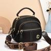 Women's Fashion Hundred Small Handbag Multi Pocket Casual Shoulder Crossbody Bag Layered Design Adjustable Shoulder Strap