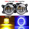 2 Pieces 30W 6000LM LED Fog Light Angel Eye Daylight For Suzuki Swift Sport 2007-2020 H11 Canbus Car Front Fog Lamp DRL Assembly