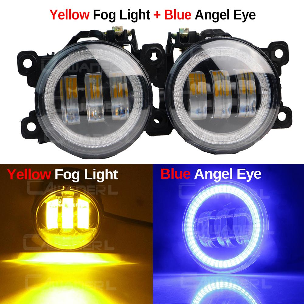 2 Pieces 30W 6000LM LED Fog Light Angel Eye Daylight For Suzuki Swift Sport 2007-2020 H11 Canbus Car Front Fog Lamp DRL Assembly