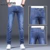 Мужские эластичные джинсы прямого кроя