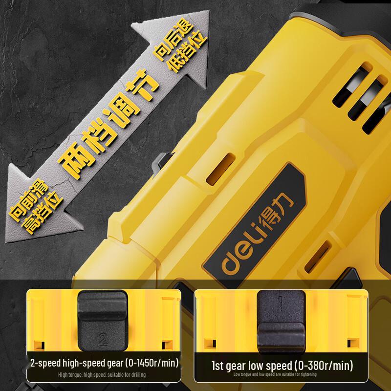 Deli 20V Cordless Drill & Screwdriver Kit CN plug (adapter included)