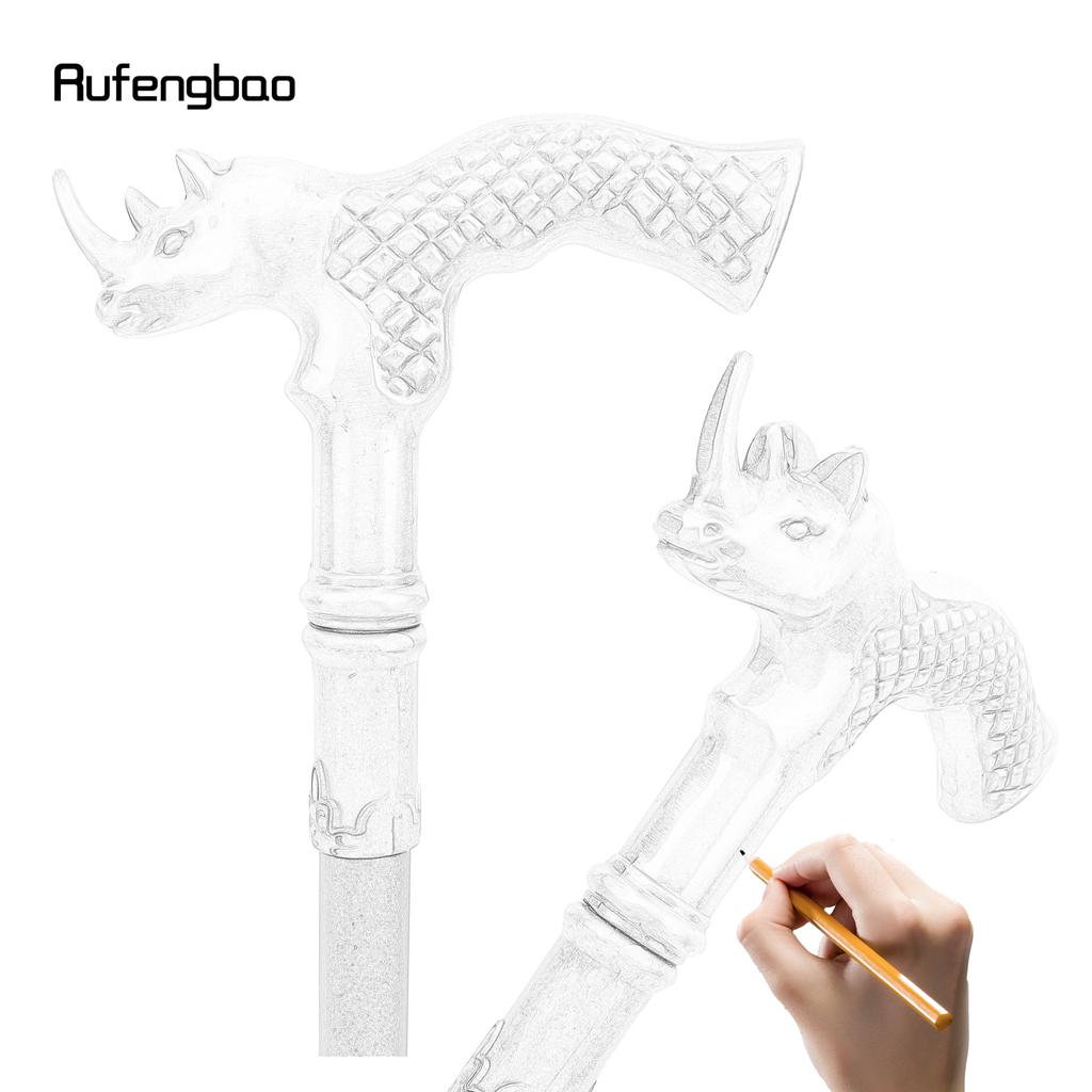 Золотая голова носорога модная трость декоративная трость косплей винтажная вечеринка модная трость посох 91 см