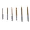 Набор из 6 шт. Спиральное сверло 3 мм 4 мм 5 мм 6 мм 6,5 мм 8 мм Спиральное зубчатое сверло из быстрорежущей стали с титановым покрытием с