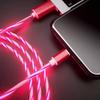 C-провод Светодиодный светильник Micro USB Type C Кабель для передачи данных Кабели для зарядки мобильных телефонов Светящийся кабель Провод для зарядки