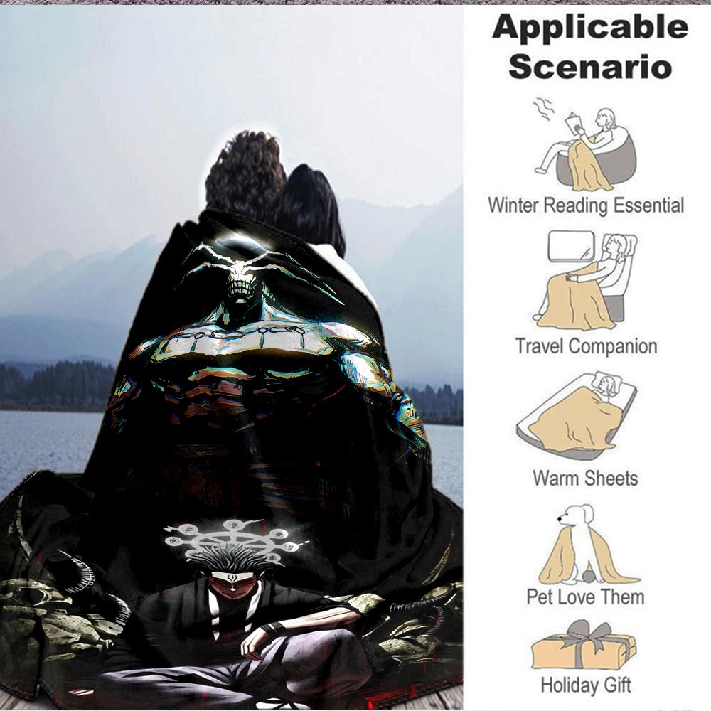 1Pc Darkness Power Confrontation Blanket Soft And Comfortable Casual Warm Camping Travel Christmas Halloween Xmas Gift M928283