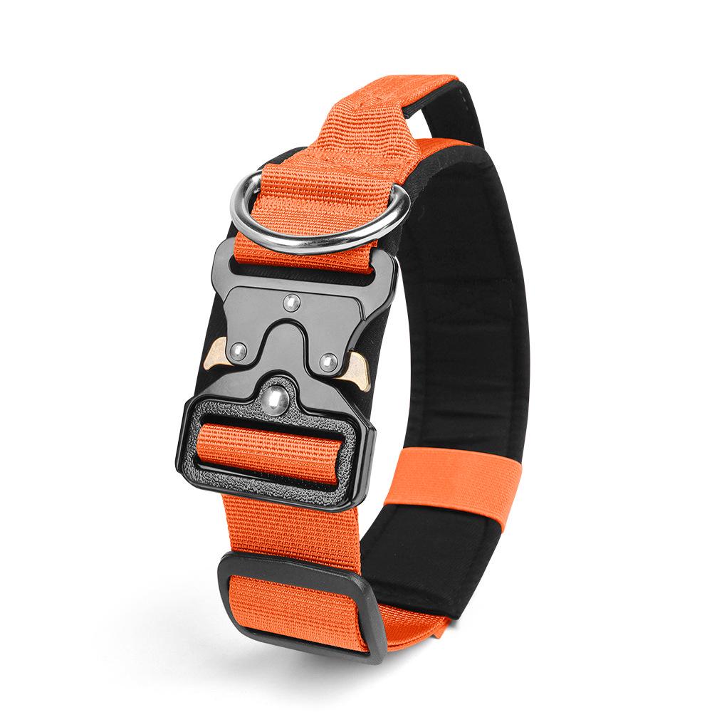 Explosion-Proof & Pull-Resistant Tactical Dog Collar for Medium & Large Dogs.
