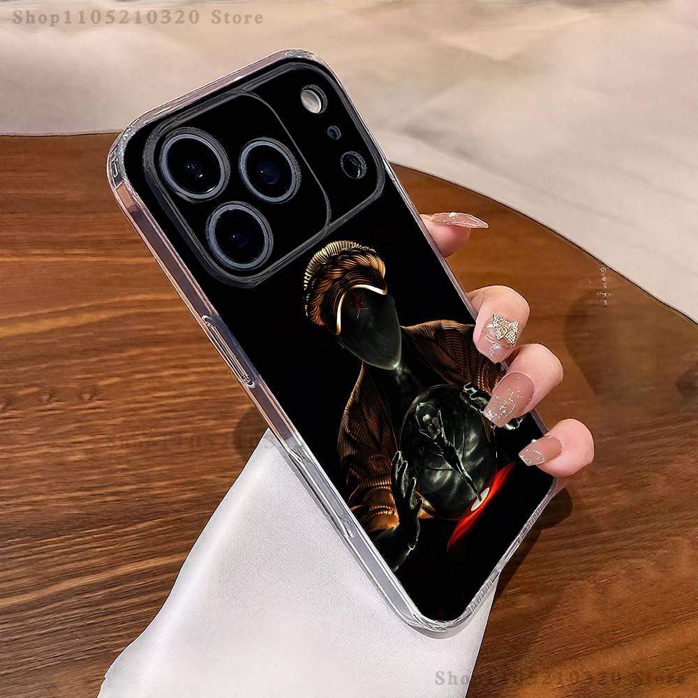 Чехол для телефона Game A-Atomic H-Heart для iPhone 17,16,15,14,13,12,11 Pro,Max,Plus,XR,Mini,E Прозрачный Мягкий чехол с полным покрытием
