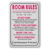 Розовый Комната Правила Знак Подростки Девочки Мальчики Спальня Игровая Комната Общежитие Смешной