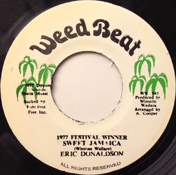7-дюймовая пластинка ЭРИК ДОНАЛЬДСОН Sweet Jamaica WB041 Weed Beat 1977 Ямайка Регги Ска Даб Б/у