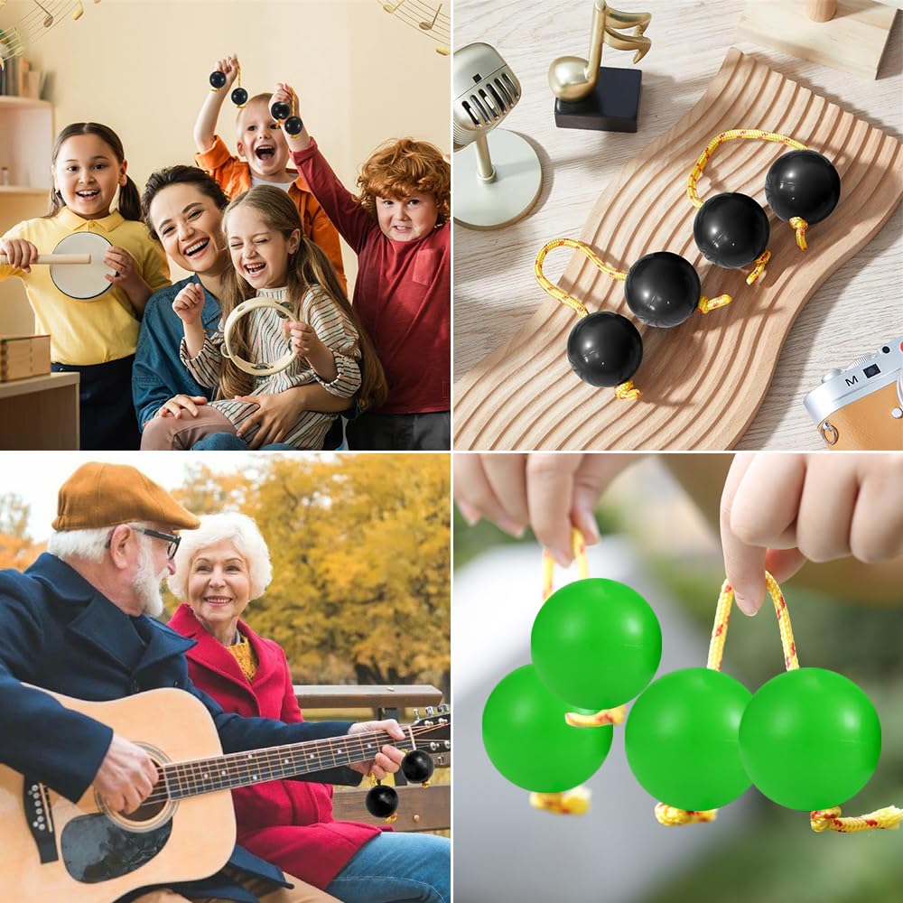 KDSSYFT Асарат Пачика Набор из 2 этнических инструментов Маракасы Шейкер Африканский ритмический мяч Качака Инструмент Ударный инструмент Ударный инструмент (зеленый)