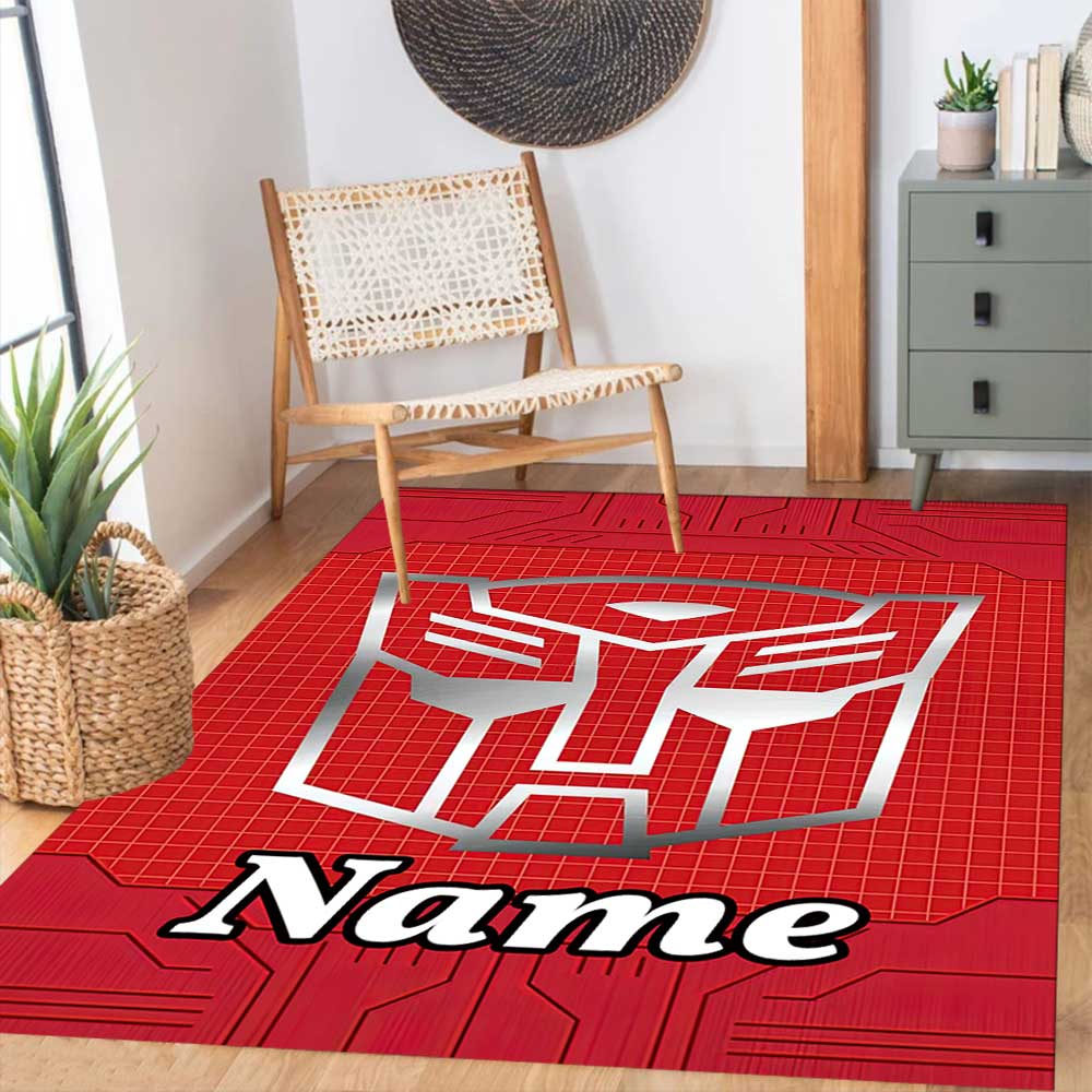 Transformers Fans (3) Customize your name rug, office chair cushion, home bedroom living room gift.