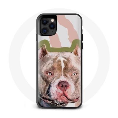 Чехол - Питбуль Терьер - Iphone 11 - Мягкий - Коричневый - Синтетический