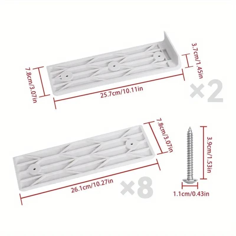 Boat Trailer Bunk Slide Pads and Boat Trailer Glide Bunk Enders For Launching & Loading Boat on/Off Trailer Easier 3" x 10"