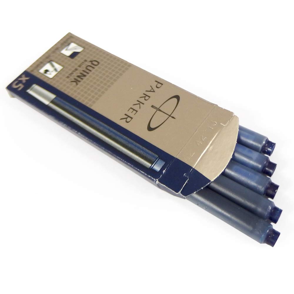 Parker Набор чернил Quink Картриджи для S1162220 S0116250 Сине-черные Картриджи, 5 коробок (5 Коробка)