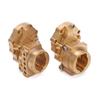 2pcs RC Brass Rear Inner Portal Housing Cover and Portal Drive Axle Mounts for TRX?4 RC Car