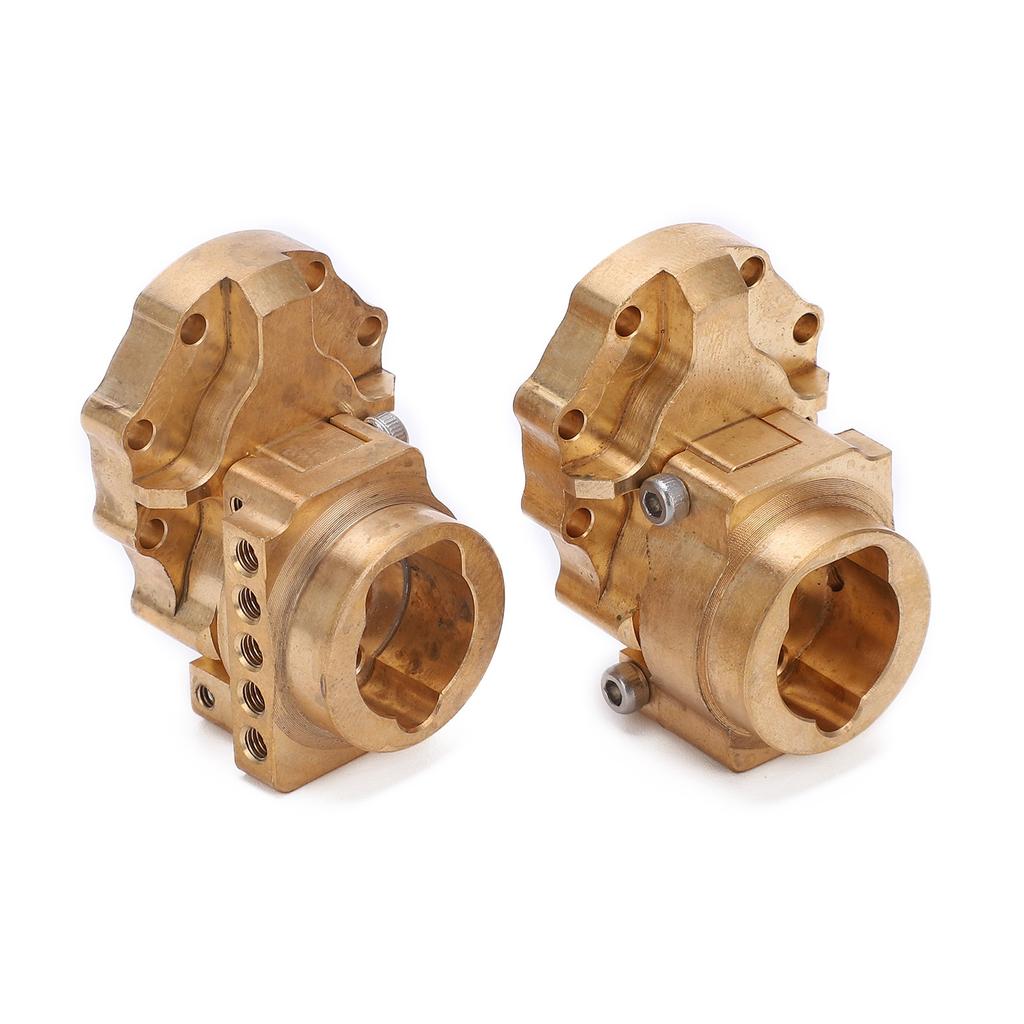2pcs RC Brass Rear Inner Portal Housing Cover and Portal Drive Axle Mounts for TRX?4 RC Car