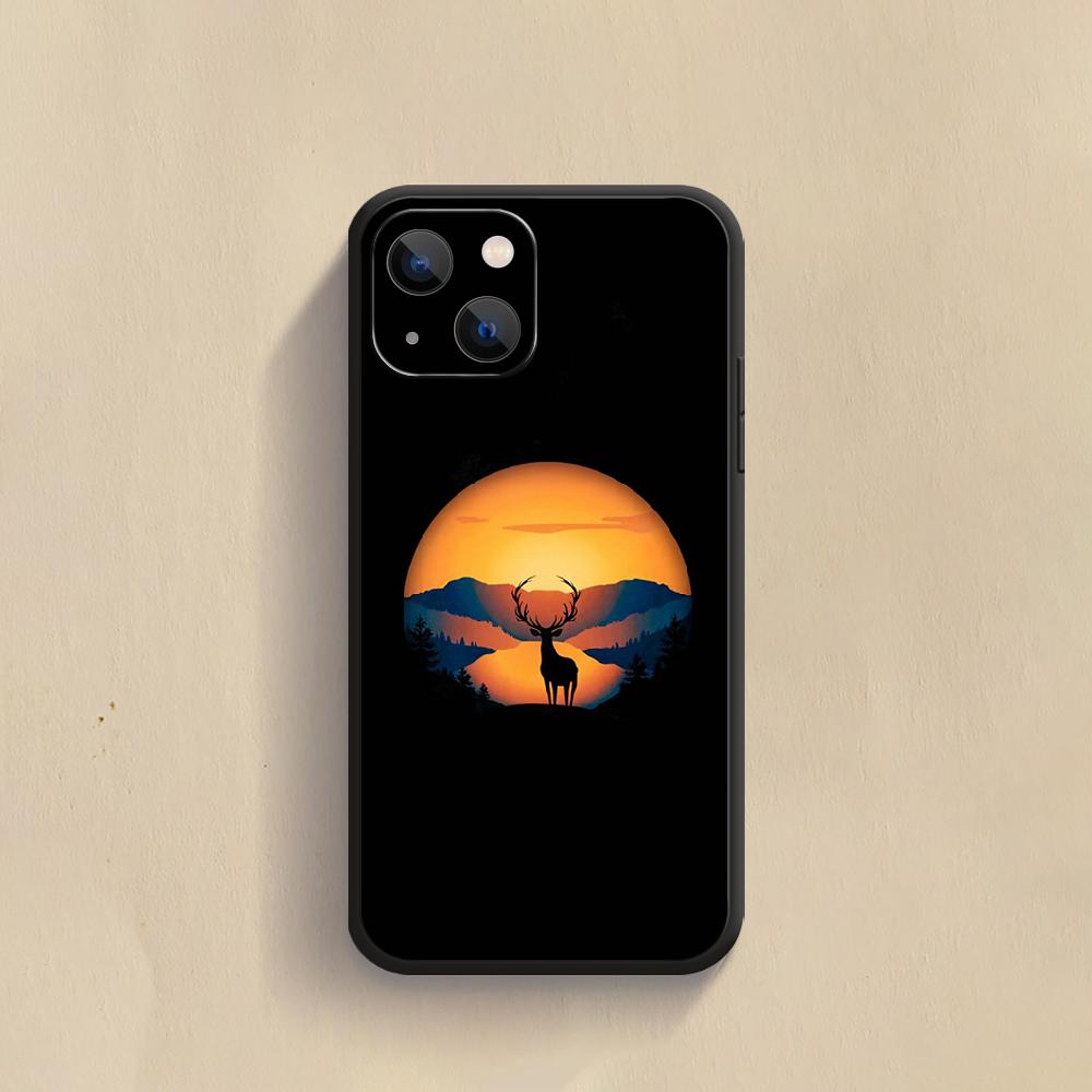 Animal Deer Antlers Phone Case For iPhone Samsung Galaxy Redmi Xiaomi Oppo OnePlus Note S A 7 8 9 10 11 12 13 14 20 21 22 23 53 54 Pro Max Plus Ultra