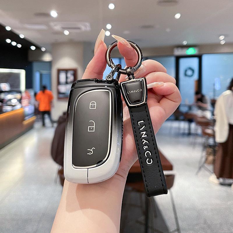 Металлический корпус чехла для ключей автомобиля Lynk & Co Z20 Z10 900 - Высококлассный полностью закрытый дизайн 2025