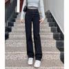 Narrow Version of Jeans for Women, New High-waist American High Street Straight Tight Women's Pants