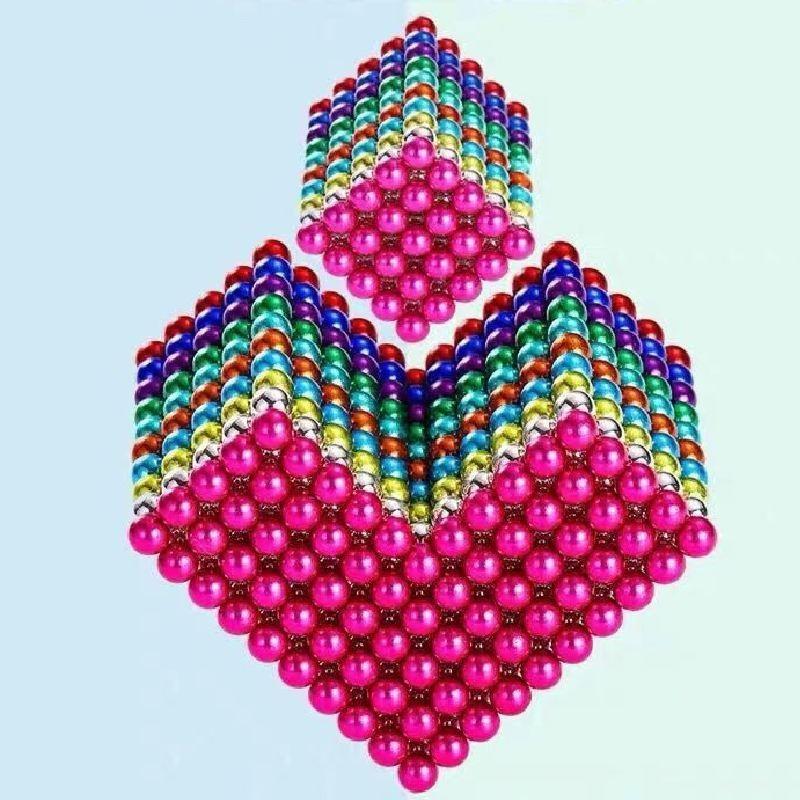 Разноцветные неодимовые магнитные шарики 5 мм развивающая игрушка творческий эксперимент магниты