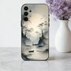 C-китайский-E l-пейзаж-E Чехол для телефона For Samsung Galaxy A73,A72,A71,A70,A53,A52,A51,Другие Мягкий черный чехол