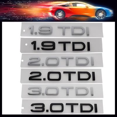 3D Премиум 1.9 2.0 3.0 TDI Буквы для A6 Q5 Q7 SQ5 SQ7 A4 A3 B6 B7 B8 B9 автомобиль Капот Двигателя Крыло багажник Задняя Наклейка Эмблема Значок Наклейка
