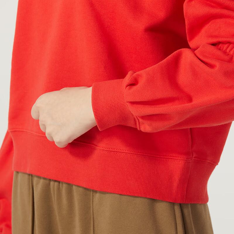 Puma Круглый вырез с принтом свободный свитер с длинным рукавом женская толстовка красный 625251-11