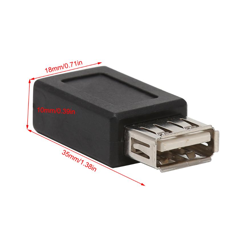 2 шт./компл. USB 2.0 Type-A «мама» на Micro USB Type-B 5-контактный адаптер-конвертер «мама»
