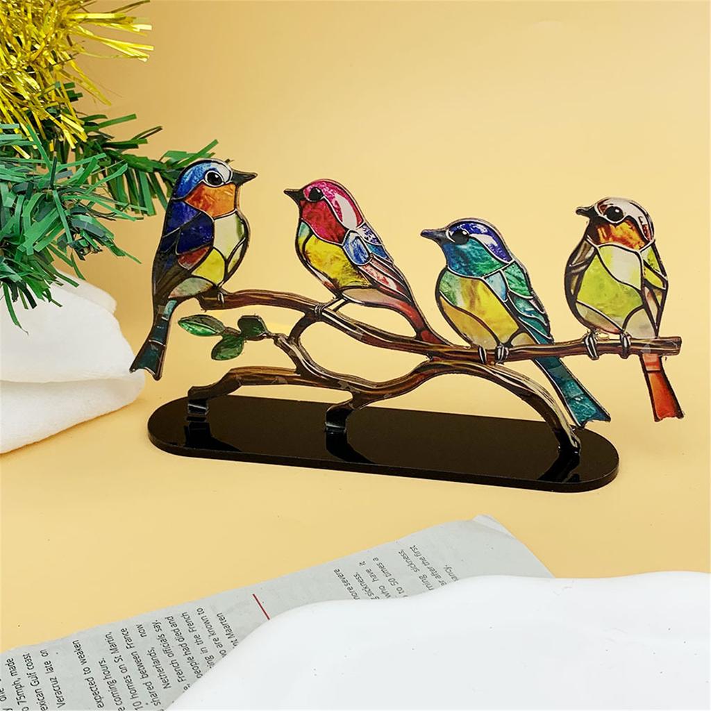 Bird Desktop Ornament Modern Acrylic Bird Figurine Decorative Art Ornaments for Cabinets Offices Living Room Home Decor