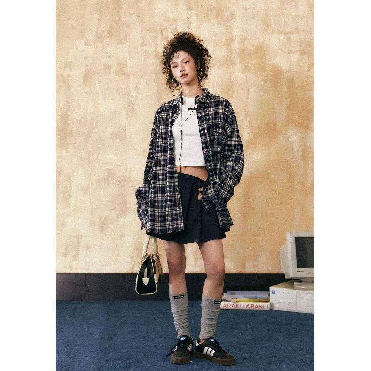 Рубашка с длинным рукавом с буквенным принтом 2024 года в японском стиле в стиле Гонконга, свободная рубашка для мальчиков, летнее модное универсальное повседневное пальто