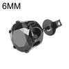 1Pc Punk Men Women 6/8mm Black Six Claw Cubic Zirconia Stud Earrings Jewelry