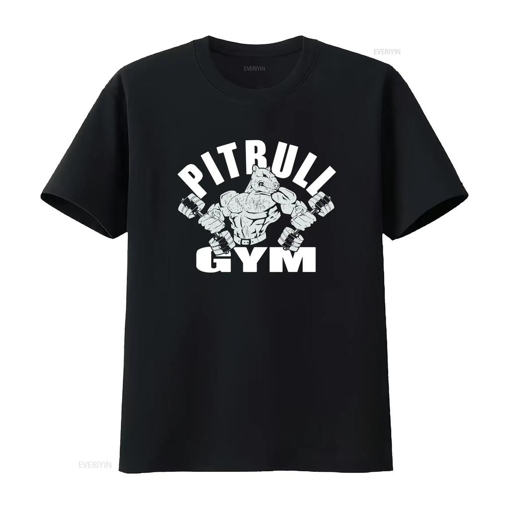 Винтажная футболка PITBULL GYM Размер L Бодибилдинг Гантели Фитнес винтаж Стирка Графика Универсальный