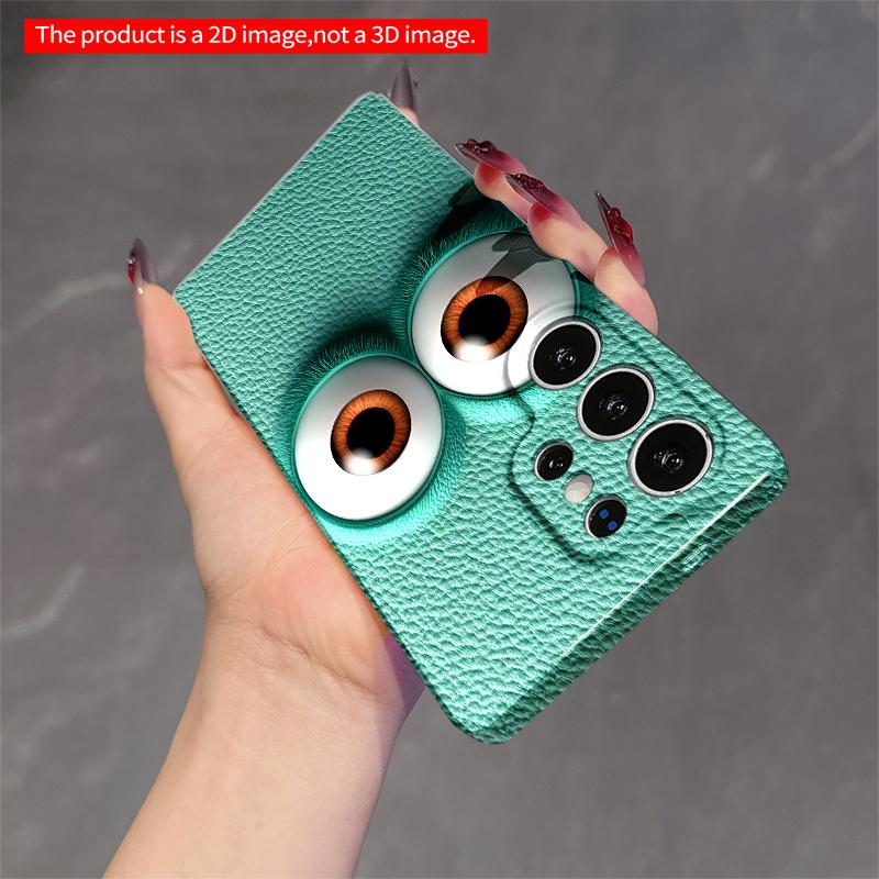2DFlat Samsung phone case Teal Creature Eyes Phone Case Applicable to Galaxy S22 S23 S24 S25ULTRA S26 A12 A13 A14 A15 A16
