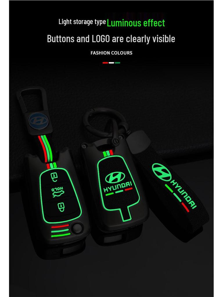 Hyundai Elantra Key Case for Langdong, Reina, Ix35, Ruiyi, Sonata 8 - Folding Old Buckle Shell Bag