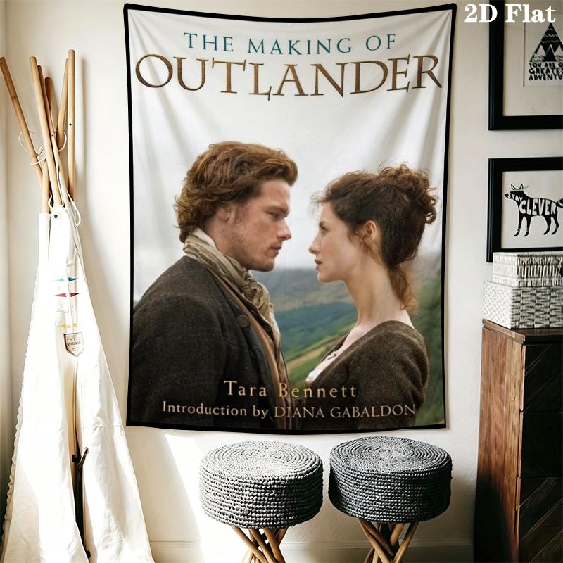 Vibrant Outlander Wall Tapestry Aesthetic Wall Hanging Printed Fabric Blanket Decorative Tapestries for Bedroom Living Room Home Decor