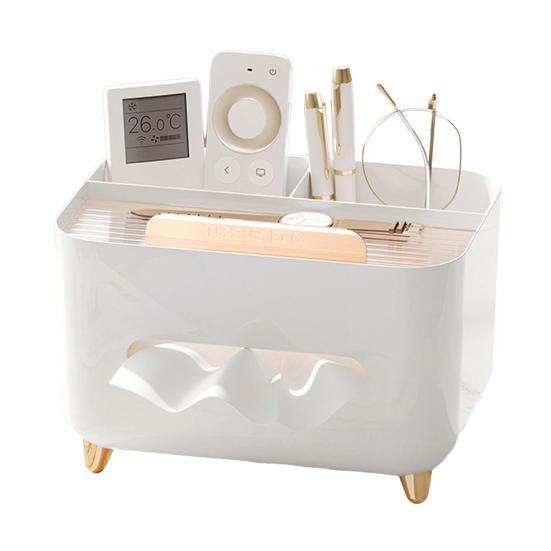 Многофункциональный держатель для крышки коробки салфеток с отделениями для хранения прямоугольных салфеток большой емкости