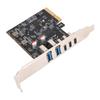 5 Ports PCIE USB 3.0 Card 10Gbps PCI Express to USB3.0 Type C Expansion Card for Desktop PC