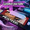 Custom Name Personalized Michael Jackson Pattern Mousepad, Laptop PC Desk Mat, Decorative Desk Mat for Home Keyboard Pad Gift