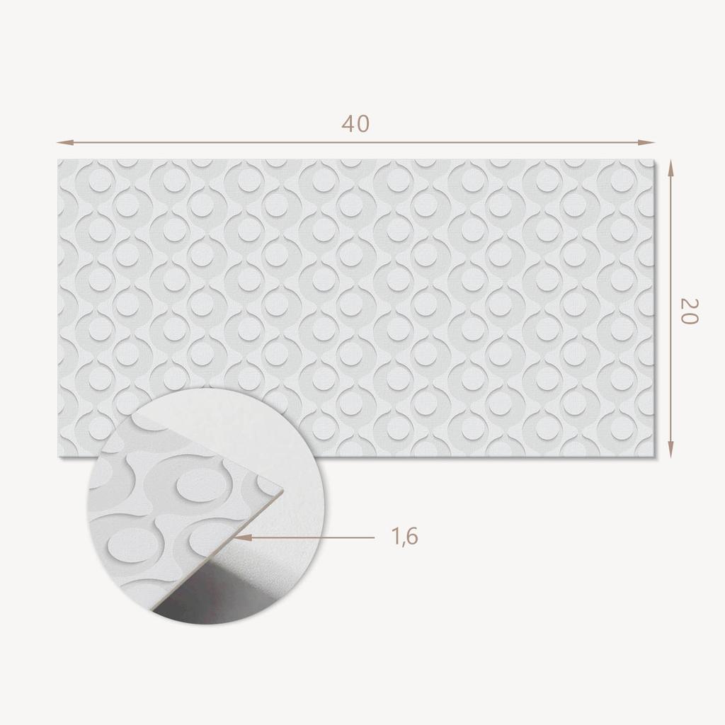 Samoprzylepna Dekoracja Z Grafiką Do Biura Lub Gabinetu Fale Z Okręgami W Tle 10X40X20 Cm