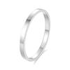 S925 Pure Silver Layered Wedding Ring for Ladies, Small Micro-set Cubic Zirconia Stone Bezel Finger Ring, Ring for The Little Finger
