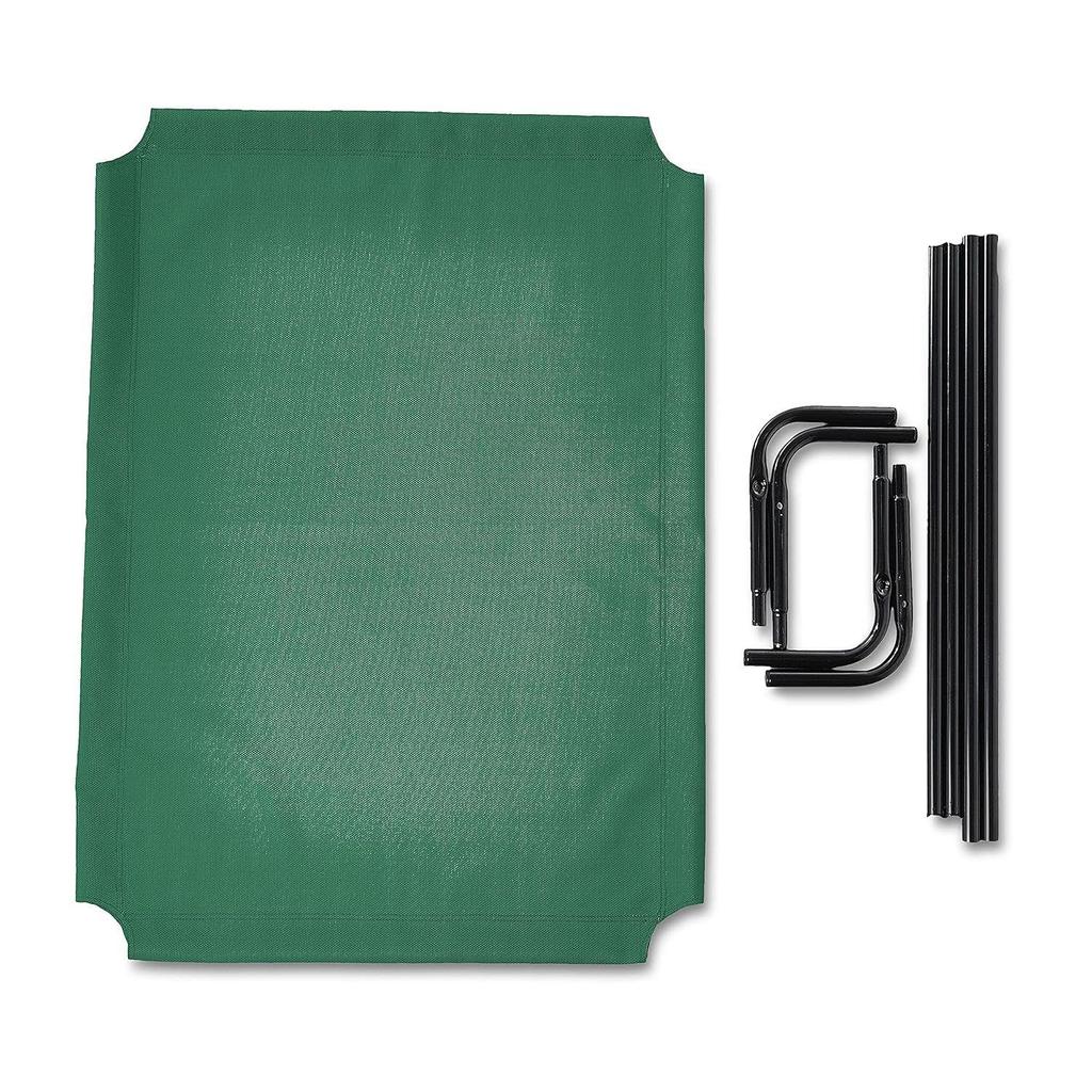 Большая приподнятая охлаждающая сетчатая ткань Кровать-лежак для домашних животных собак - 51 X 31 X 8 дюймов, зеленый