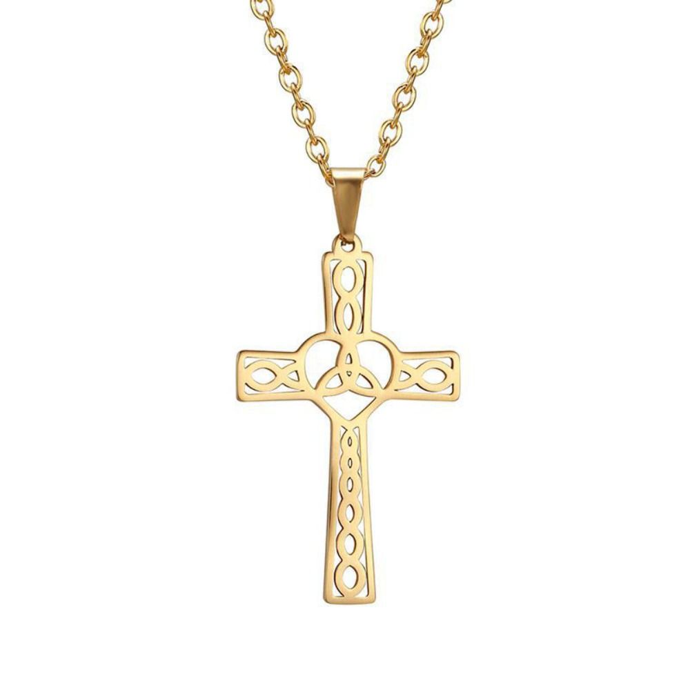Stainless Steel Pendant Necklace Vintage Chain Necklace New Choker Jewelry Accessories