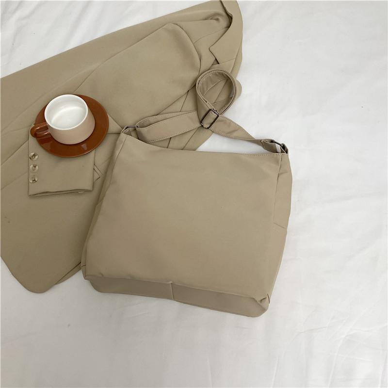 Оксфордская сумка с несколькими карманами, женская сумка через плечо, однотонная студенческая большая сумка