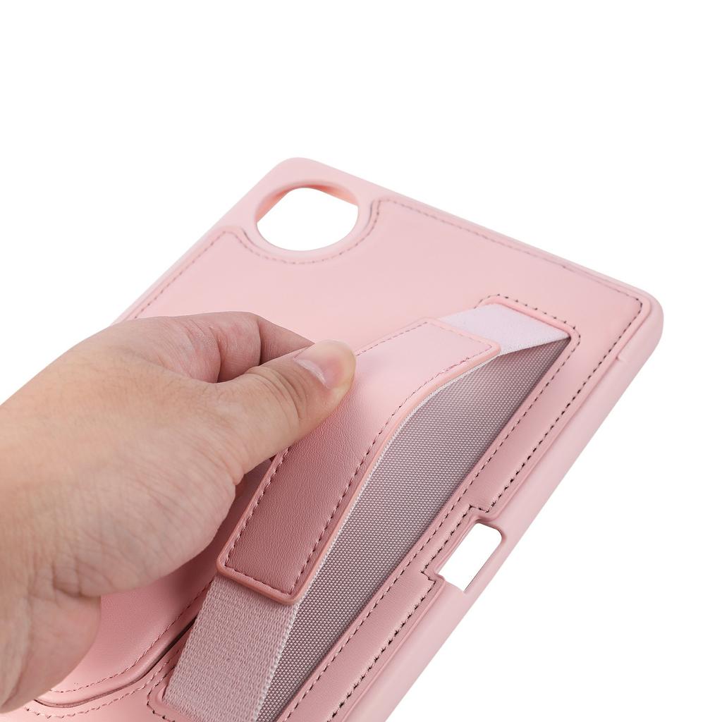 Чехол для Xiaomi Redmi Pad SE 4G 8,7 дюйма с подставкой, чехол-обложка из ПУ + ТПУ для планшета с ремешком на запястье / слотом для стилуса