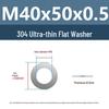 Yigu 304 Stainless Steel Thin Round Washer Shim (M3/M4/M5/M8)