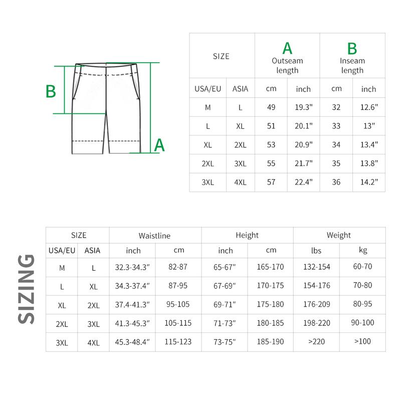 WOSAWE Men's Cycling Shorts Built-in 3D Cushion Padding Loose Fit Shockproof MTB Bike Trousers Breathable with Multi Pockets